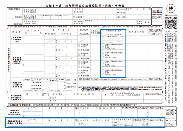 年末調整における変更点